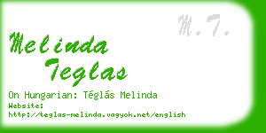 melinda teglas business card