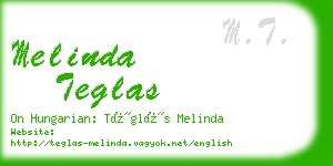 melinda teglas business card